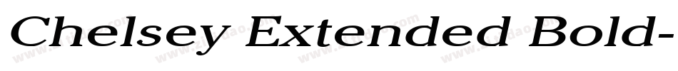 Chelsey Extended Bold字体转换